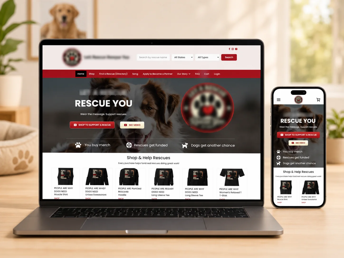 Home Services Website responsive presentation